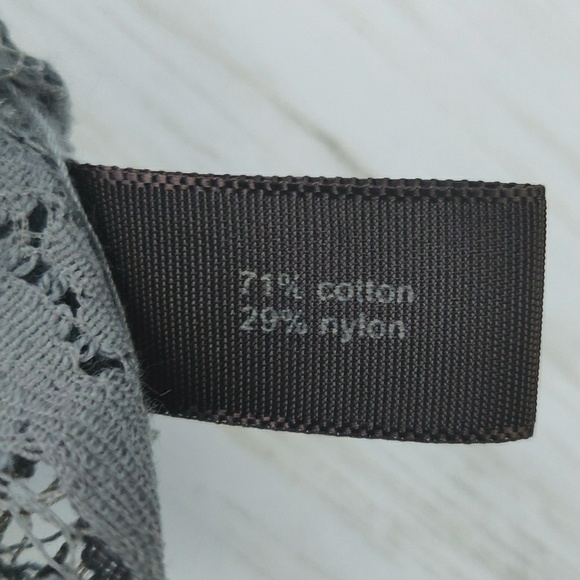 The Limited gray lace sheer top t-shirt d28 - Picture 4 of 8